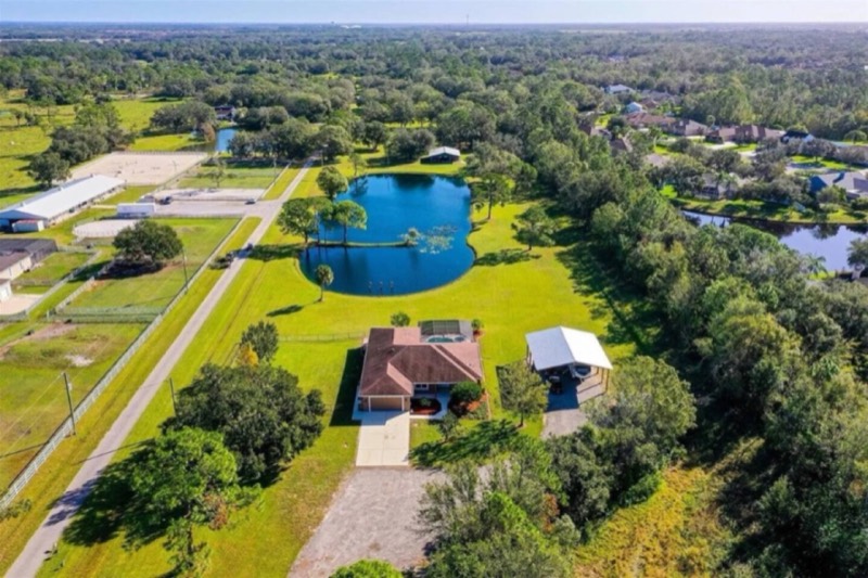 Aerial view of the Mission Hospitality property